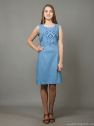 Вишита сукня хрестиком ЖПВ 17-10