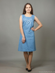 Вишита сукня хрестиком ЖПВ 17-11