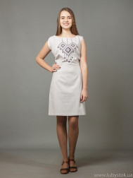 Вишита сукня хрестиком ЖПВ 17-12