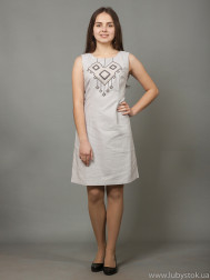 Вишита сукня хрестиком ЖПВ 17-13