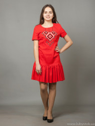 Вишита сукня хрестиком ЖПВ 21-4