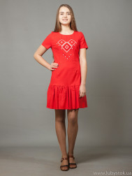 Вишита сукня хрестиком ЖПВ 21-5