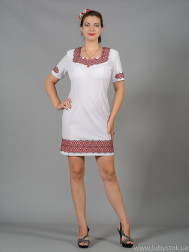 Вишита сукня хрестиком ЖПВ 46-1